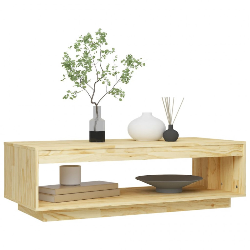 Stolik kawowy, 110x50x33,5 cm, lite drewno sosnowe
