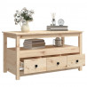 Stolik kawowy, 102x49x55 cm, lite drewno sosnowe