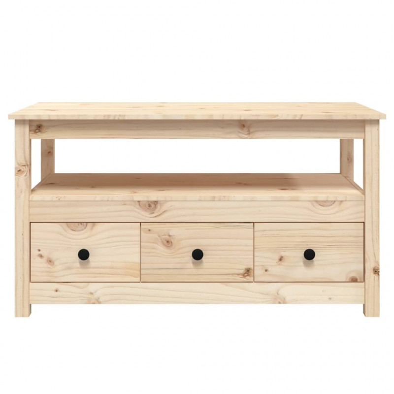 Stolik kawowy, 102x49x55 cm, lite drewno sosnowe