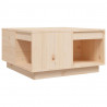 Stolik kawowy, 60x61x32,5 cm, lite drewno sosnowe