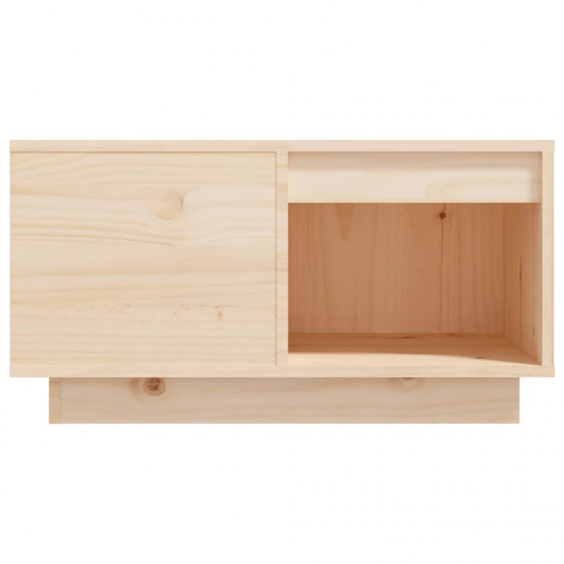 Stolik kawowy, 60x61x32,5 cm, lite drewno sosnowe