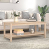 Stolik kawowy, 110x55x45 cm, lite drewno sosnowe