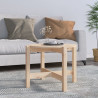 Stolik kawowy, Ø 62,5x45 cm, lite drewno sosnowe