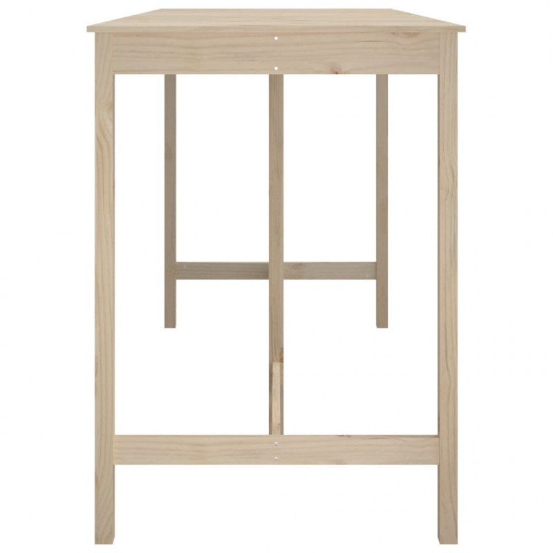 Stolik barowy, 180x80x110 cm, lite drewno sosnowe