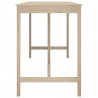 Stolik barowy, 180x80x110 cm, lite drewno sosnowe