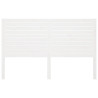 Wezgłowie łóżka, białe, 186x4x100 cm, lite drewno sosnowe