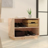 Szafka na buty, 60x34x45 cm, lite drewno sosnowe