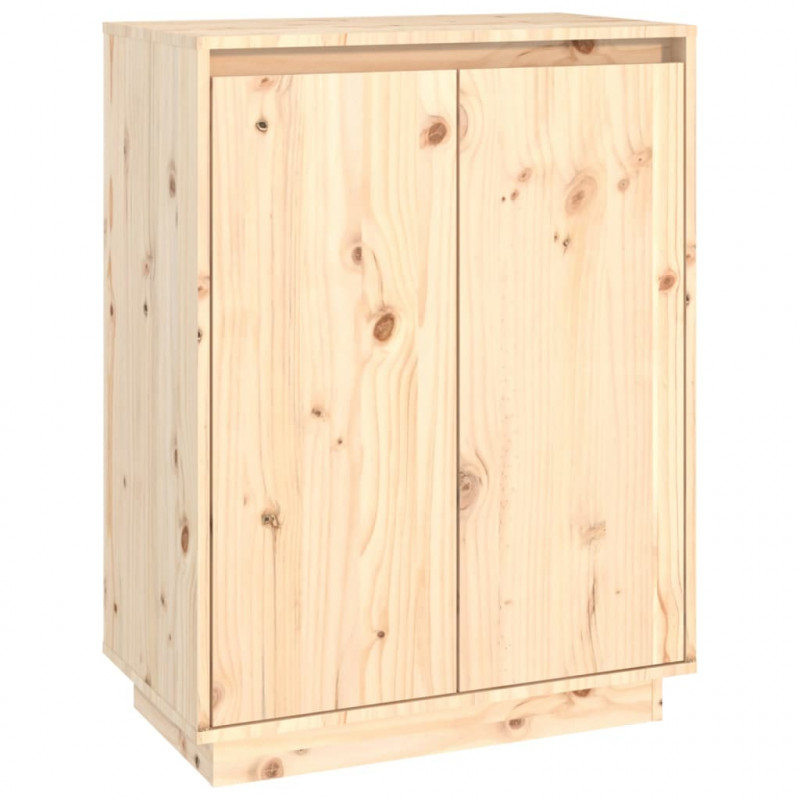 Szafka na buty, 60x35x80 cm, lite drewno sosnowe