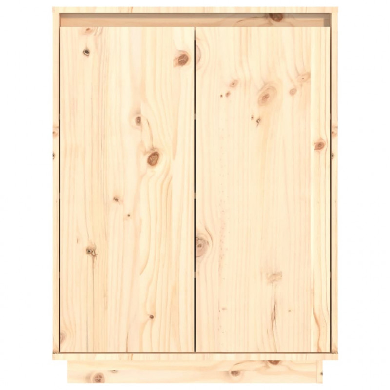 Szafka na buty, 60x35x80 cm, lite drewno sosnowe