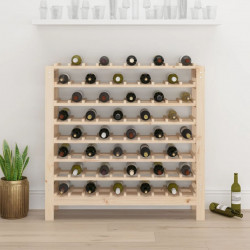 Stojak na wino, 109,5x30x107,5 cm, lite drewno sosnowe