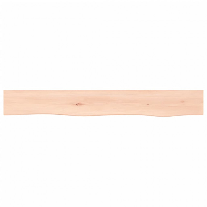 Półka, 80x10x4 cm, surowe lite drewno dębowe