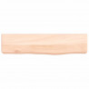 Półka, 40x10x6 cm, surowe lite drewno dębowe