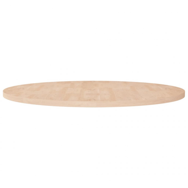 Okrągły blat do stolika, Ø90x2,5 cm, surowe drewno dębowe