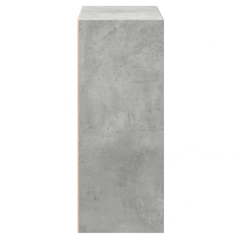 2-poziomowy regał, betonowy szary, 40x30x76,5 cm