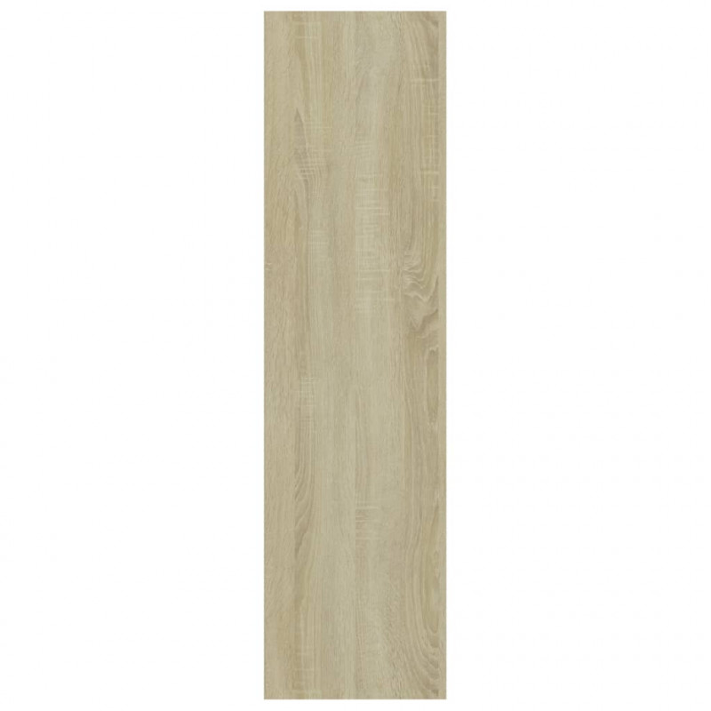 3-poziomowy regał, biel i dąb sonoma, 80x30x114 cm