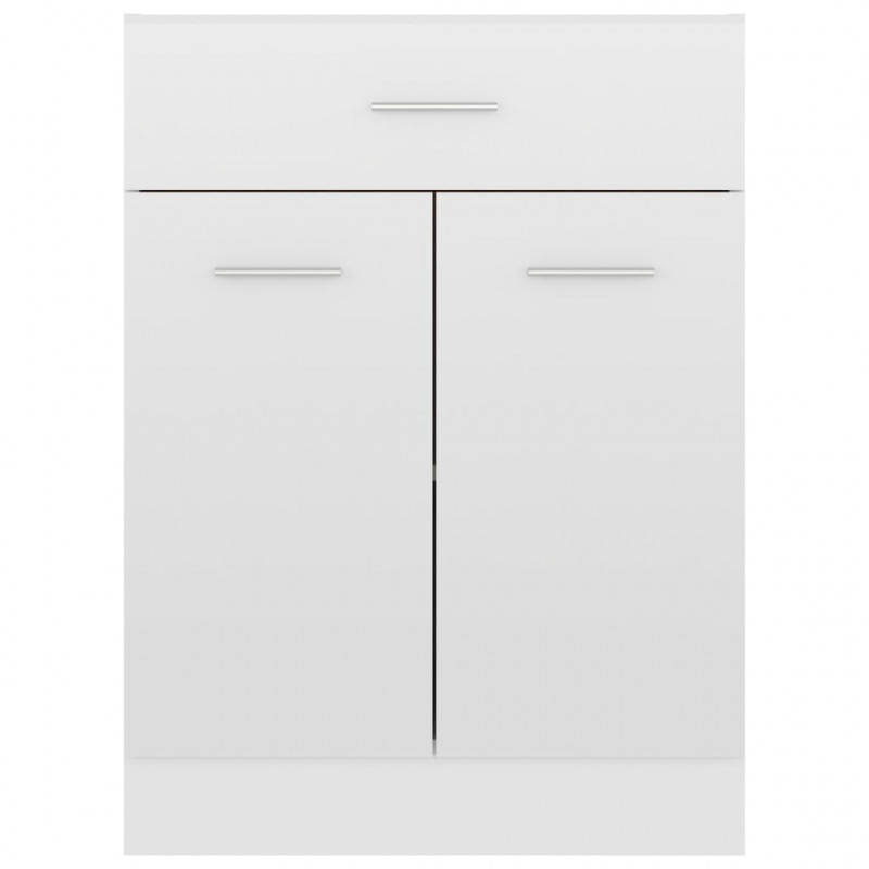 Szafka z szufladą, wysoki połysk, biala, 60x46x81,5 cm