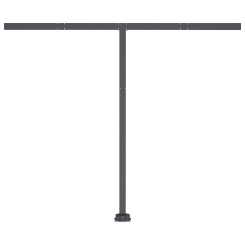 Ręcznie zwijana markiza z LED, 350 x 250 cm, kremowa