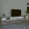Szafka pod TV z oświetleniem LED, szarość betonu, 290x36,5x40cm
