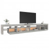 Szafka pod TV z oświetleniem LED, szarość betonu, 290x36,5x40cm