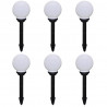 Lampy do oświetlenia ścieżki, 6 szt, LED, 20 cm, ze szpikulcami