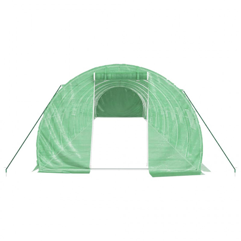 Szklarnia ze stalową ramą, zielona, 36 m², 12x3x2 m