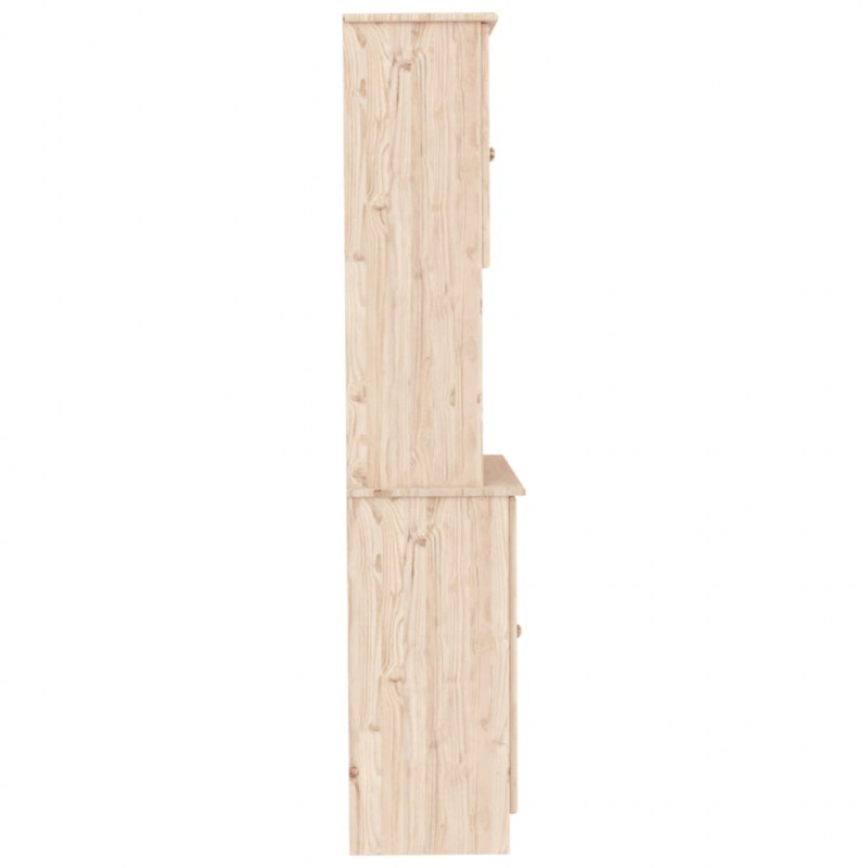Kredens ALTA, 77x35x165 cm, lite drewno sosnowe