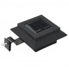 Lampy solarne LED do ogrodu, 12 szt., kwadratowe, 12 cm, czarne