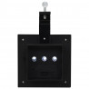 Lampy solarne LED do ogrodu, 12 szt., kwadratowe, 12 cm, czarne