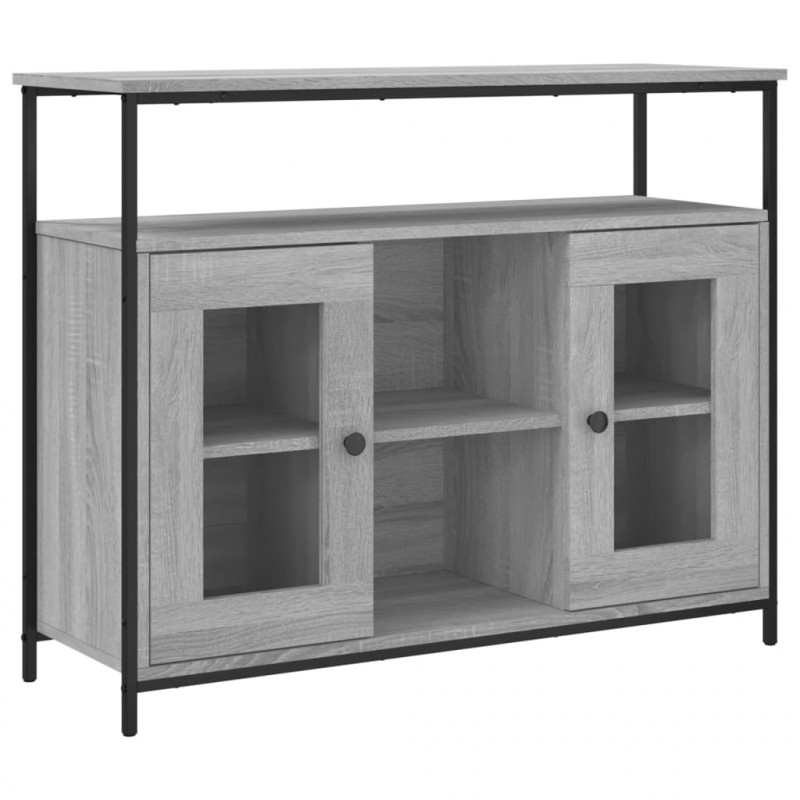 Szafka, szary dąb sonoma, 100x35x80 cm, materiał drewnopochodny