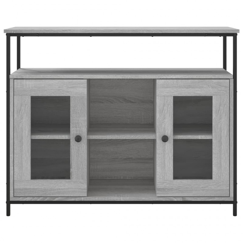 Szafka, szary dąb sonoma, 100x35x80 cm, materiał drewnopochodny