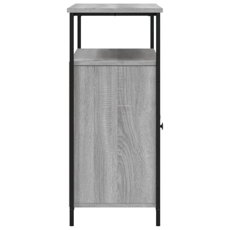 Szafka, szary dąb sonoma, 100x35x80 cm, materiał drewnopochodny