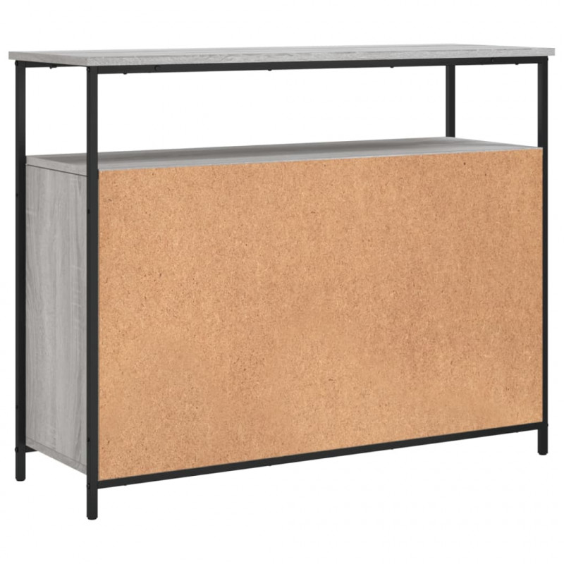 Szafka, szary dąb sonoma, 100x35x80 cm, materiał drewnopochodny