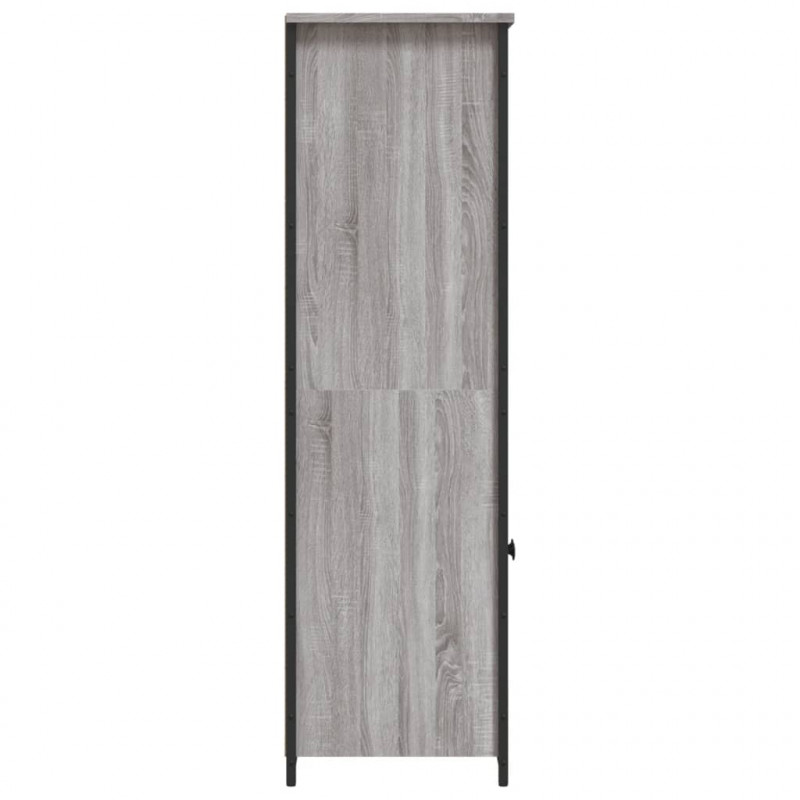 Szafka, szary dąb sonoma, 62x36x121,5cm materiał drewnopochodny