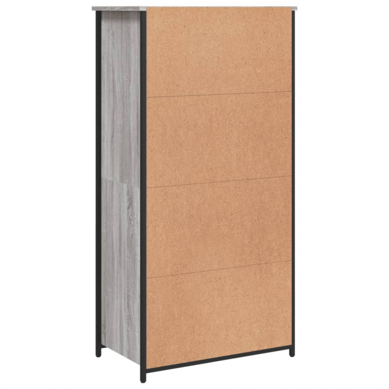 Szafka, szary dąb sonoma, 62x36x121,5cm materiał drewnopochodny