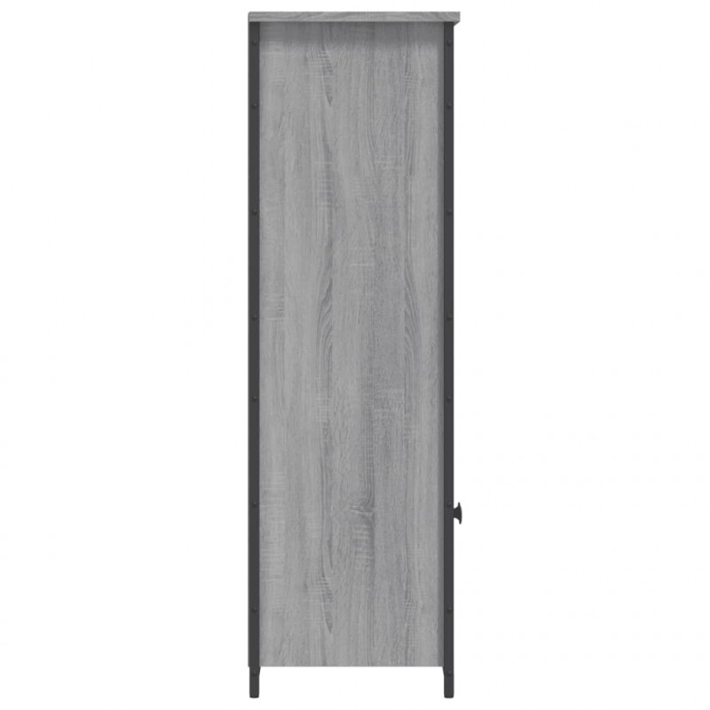 Szafka, szary dąb sonoma, 62x32x103,5cm materiał drewnopochodny