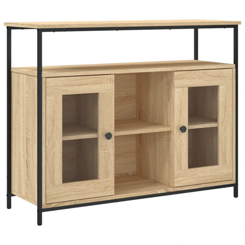 Szafka, dąb sonoma, 100x35x80 cm, materiał drewnopochodny
