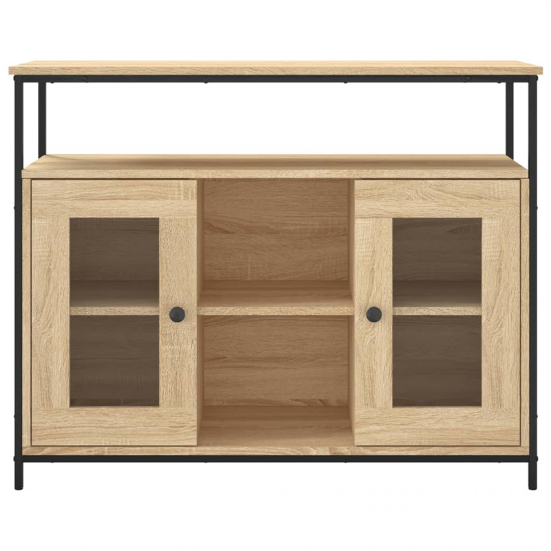 Szafka, dąb sonoma, 100x35x80 cm, materiał drewnopochodny