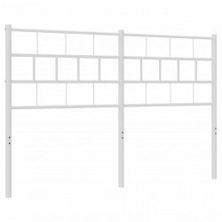 Metalowe wezgłowie, białe, 140 cm