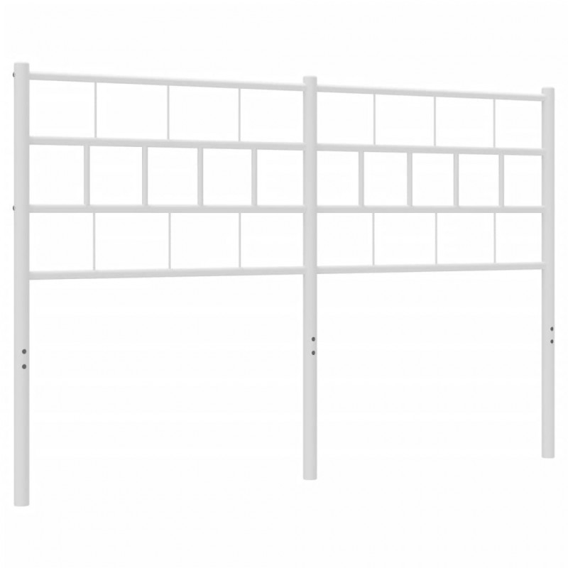Metalowe wezgłowie, białe, 140 cm