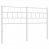 Metalowe wezgłowie, białe, 140 cm