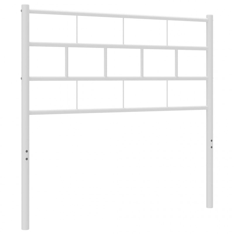 Metalowe wezgłowie, białe, 75 cm