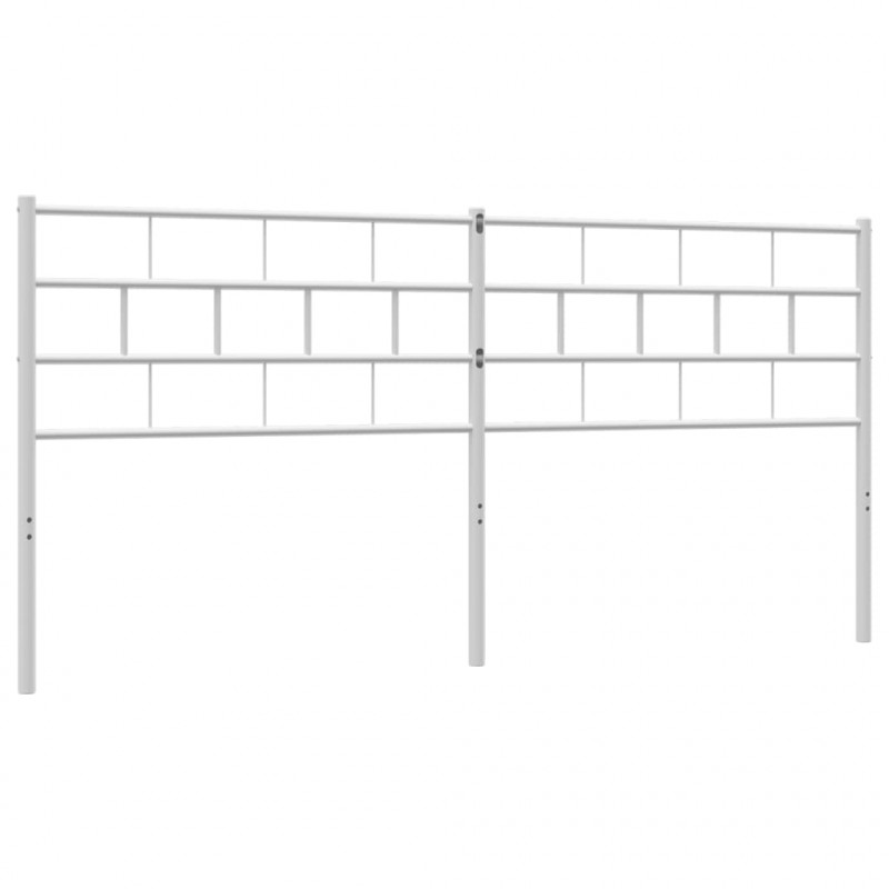 Metalowe wezgłowie, białe, 160 cm