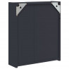 Szafka łazienkowa z lustrem i LED, szara, 45x13x52 cm