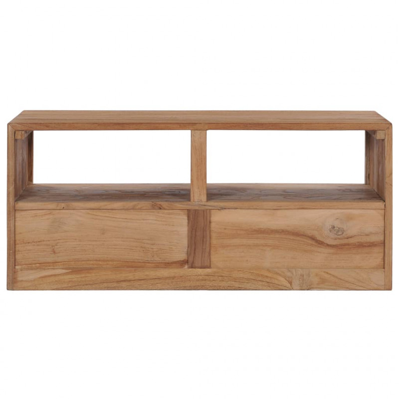 Szafka pod TV, 90x30x40 cm, lite drewno tekowe