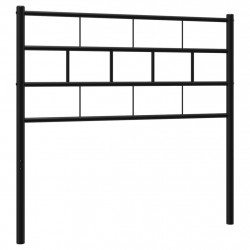 Metalowe wezgłowie, czarne, 80 cm