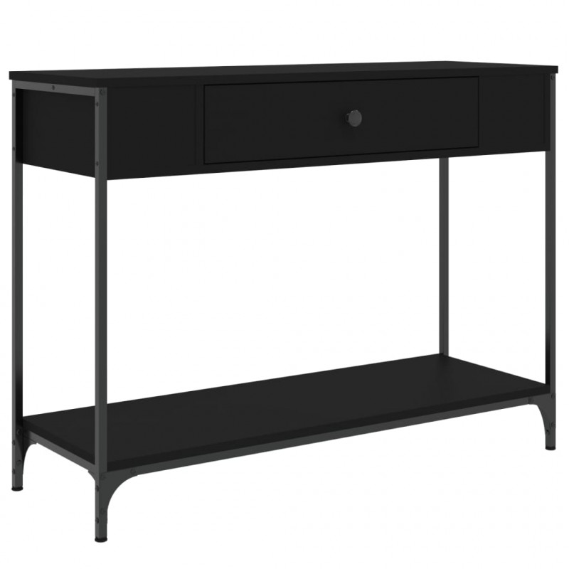 Stolik konsolowy, czarny, 100x34,5x75 cm