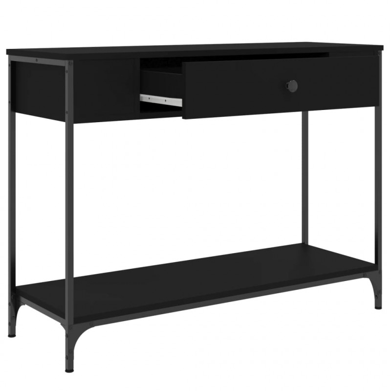 Stolik konsolowy, czarny, 100x34,5x75 cm
