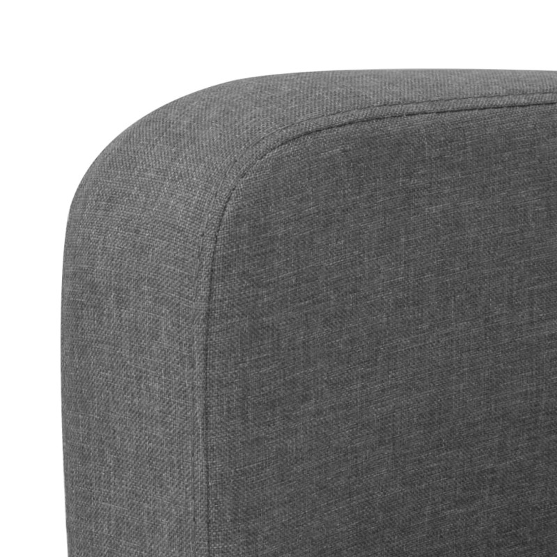Kanapa 2-osobowa, ciemnoszara, 135x65x76 cm