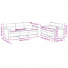 2-cz komplet wypoczynkowy z poduszkami, ciemnoszary, mikrofibra