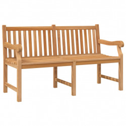 Ławka ogrodowa, 150 cm, lite drewno tekowe